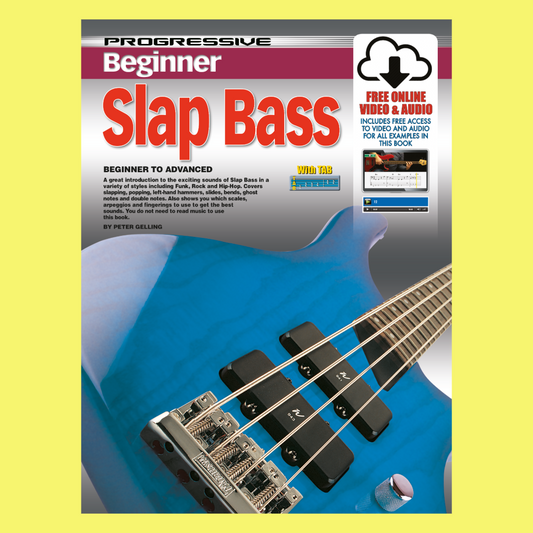 Progressive Beginner Slap Bass Book/Olm
