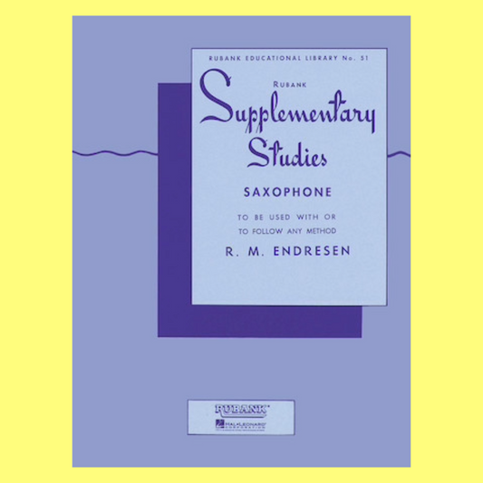 Rubank Supplementary Studies - Saxophone Book