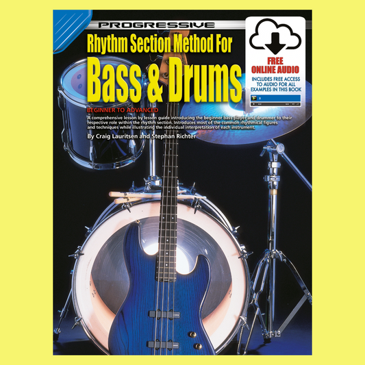 Progressive Rhythm Section Method For Bass & Drums Book/Ola