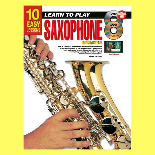 10 Easy Lessons Learn To Play Saxophone Book/Olm