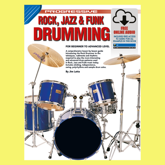 Progressive Rock Jazz & Funk Drumming Book/Ola
