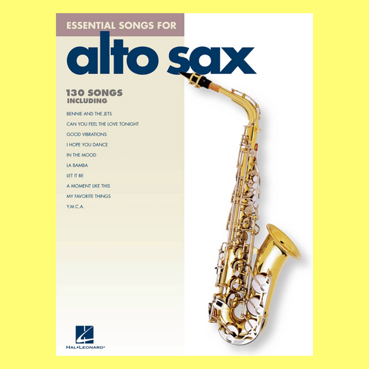 Essential Songs For Alto Saxophone Book (130 Songs)