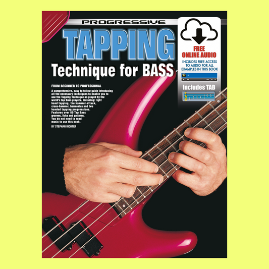 Progressive Tapping Technique For Bass Book/Ola