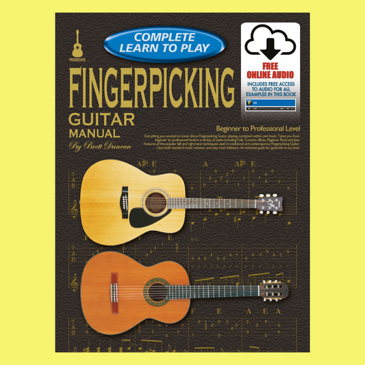 Progressive Complete Learn To Play Fingerpicking Guitar Manual Book/Ola