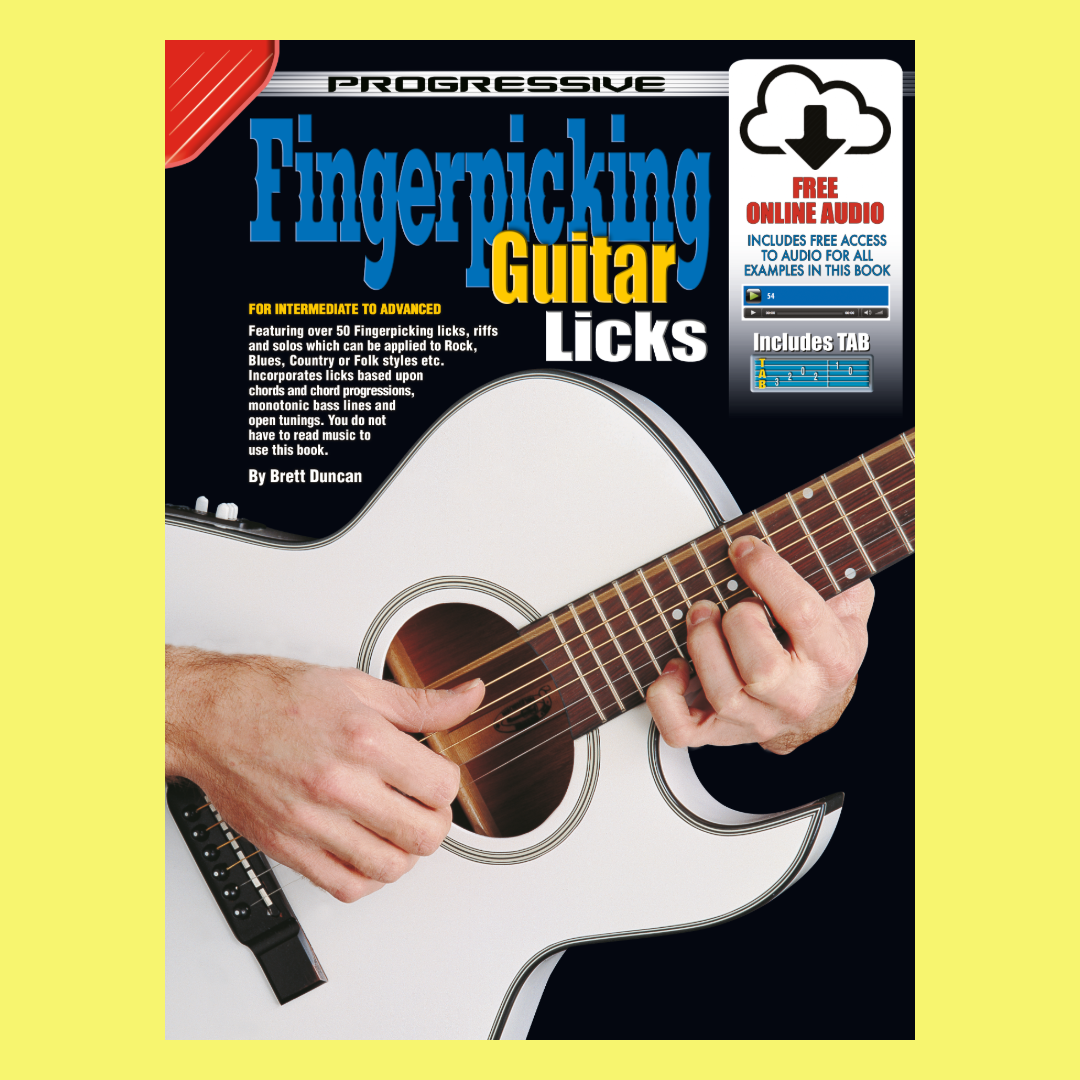 Progressive Fingerpicking Guitar Licks Book/Ola