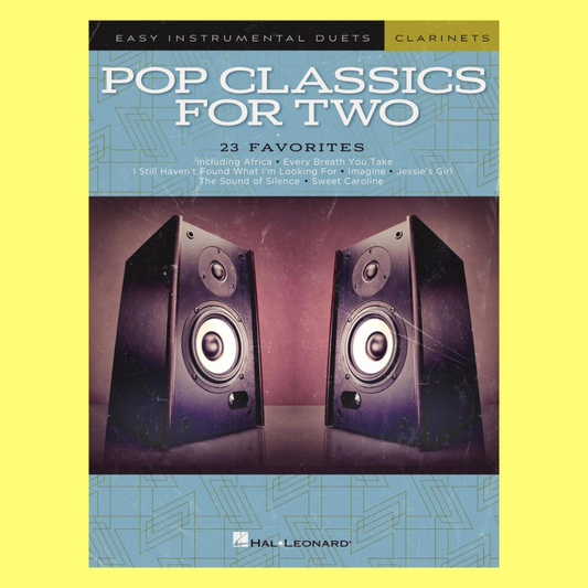 Pop Classics For Two Easy Instrumental Duets Clarinet Book