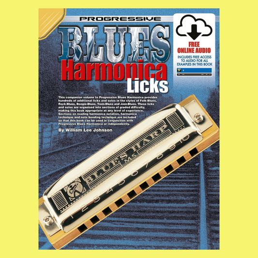 Progressive Blues Harmonica Licks Book/Ola