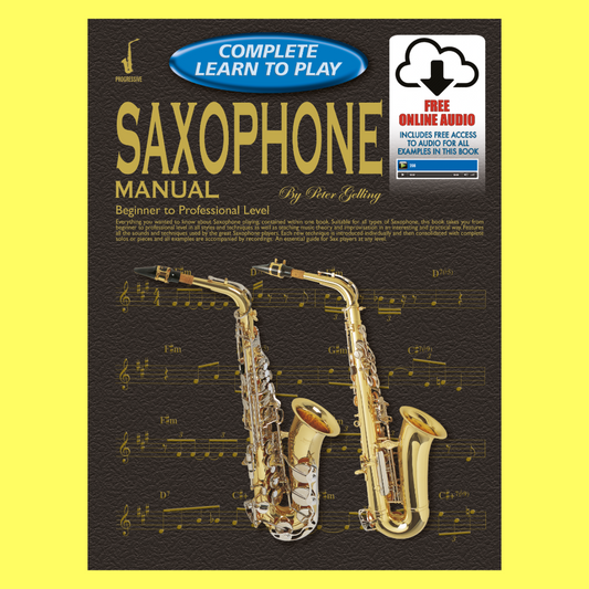 Progressive Complete Learn To Play Saxophone Manual Book/Ola