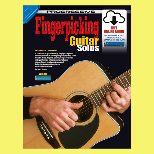 Progressive Fingerpicking Guitar Solos Book/Ola