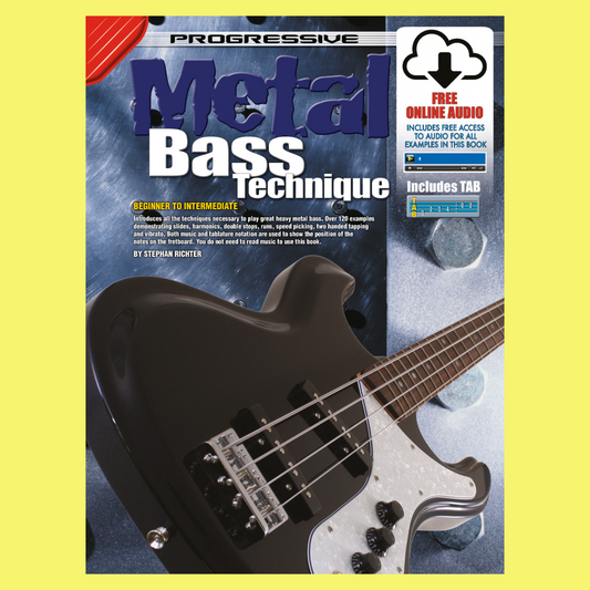 Progressive Heavy Metal Bass Technique Book/Ola