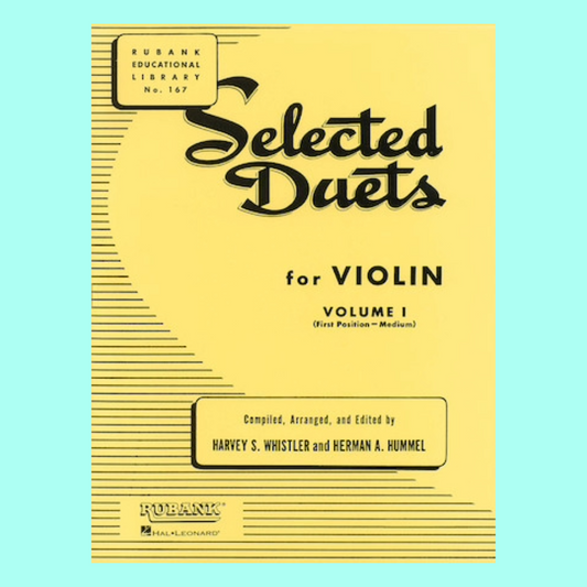 Rubank Selected Duets For Violin First Position - Volume 1 Book