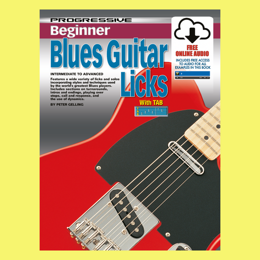 Progressive Beginner Blues Guitar Licks Book/Ola
