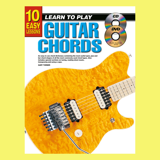 10 Easy Lessons Learn To Play Guitar Chords Book/Olm