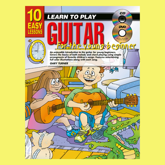 10 Easy Lessons Learn To Play Guitar For Young Beginners Book