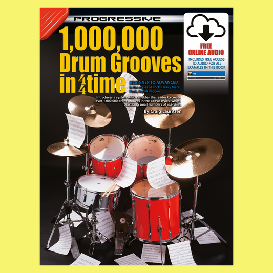 Progressive 1,000,000 Drum Grooves In 4/4 Time Book/Ola