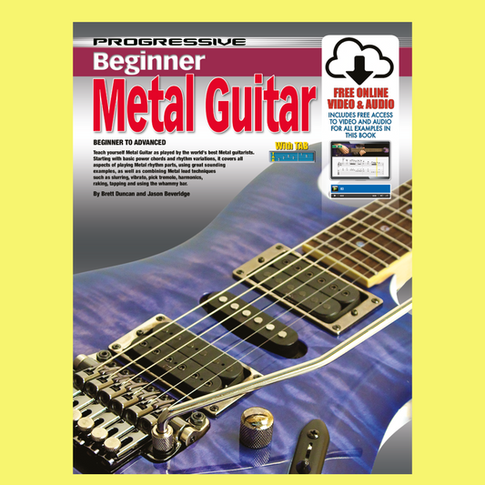 Progressive Beginner Metal Guitar Book/Olm