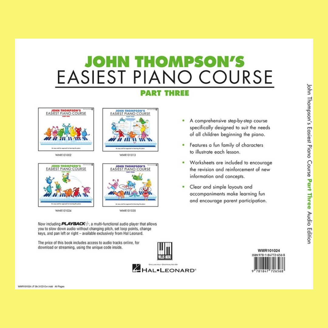 John Thompson's Easiest Piano Course Part 3 Book/Ola