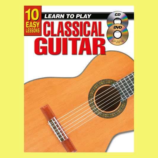 10 Easy Lessons Learn To Play Classical Guitar Book/Olm