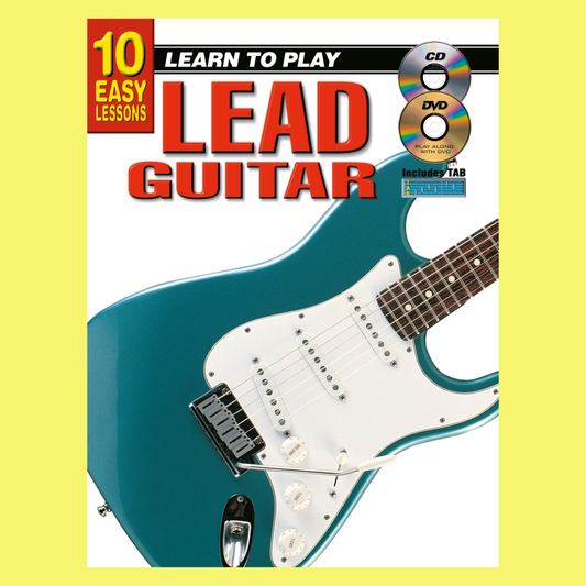 10 Easy Lessons Learn To Play Lead Guitar Book/Olm