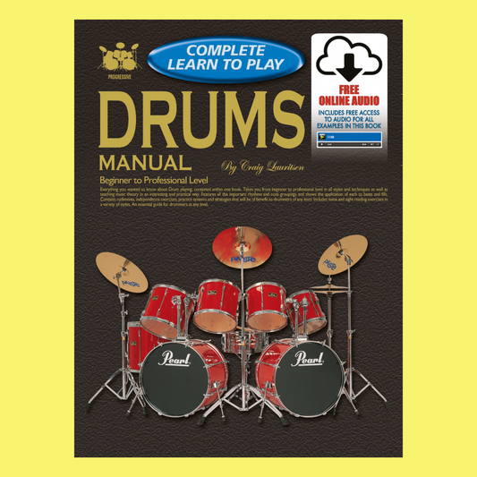 Progressive Complete Learn To Play Drums Manual Book/Ola