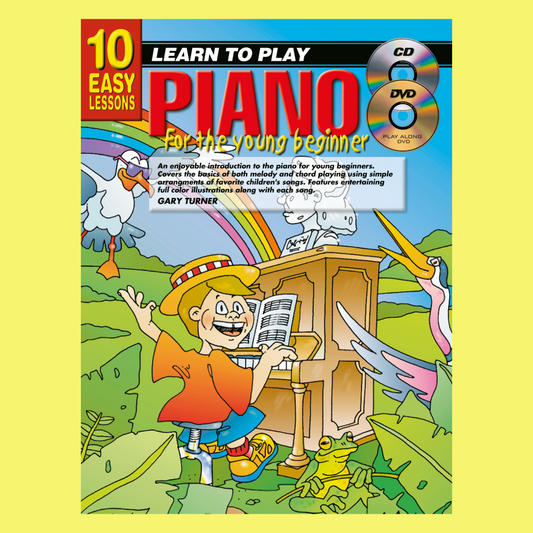 10 Easy Lessons Learn To Play Piano For Young Beginners Book/Ola