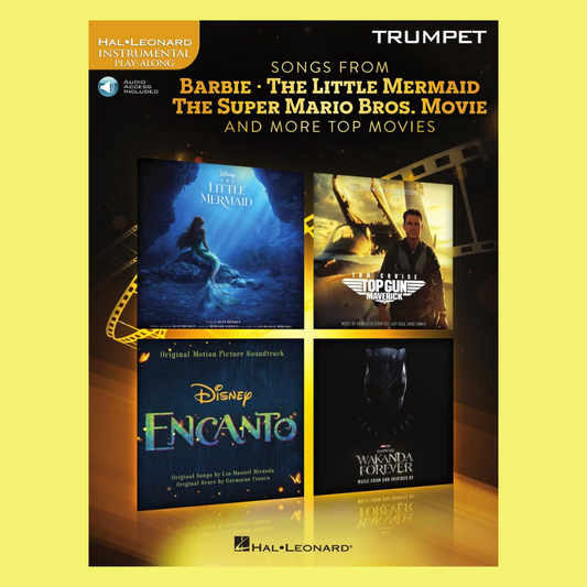 Songs from Barbie, Little Mermaid, Super Mario Bros Movies Trumpet Book/Ola