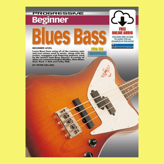Progressive Beginner Blues Bass Book/Ola