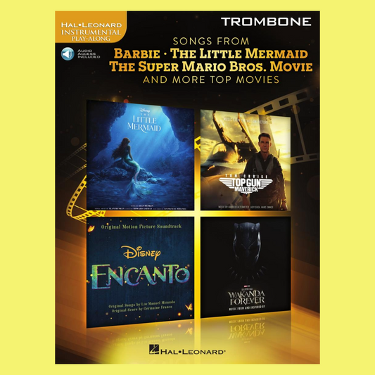 Songs from Barbie, Little Mermaid, Super Mario Bros Movies Trombone Book/Ola