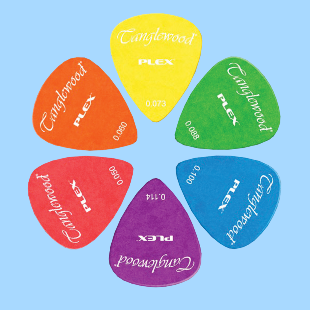 Tanglewood Plex Guitar Picks (Pack of 12) Size - .073 Yellow