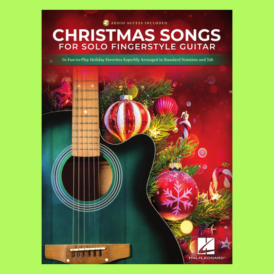 Christmas Songs for Solo Fingerstyle Guitar Book