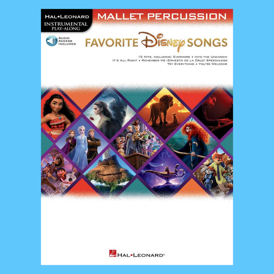 Favorite Disney Songs For Mallet Percussion - Play Along Book/Ola