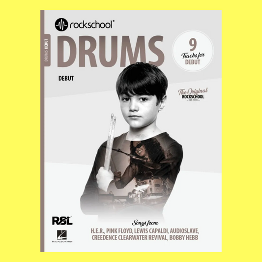 Rockschool Drums Debut Book (2024+) New Edition