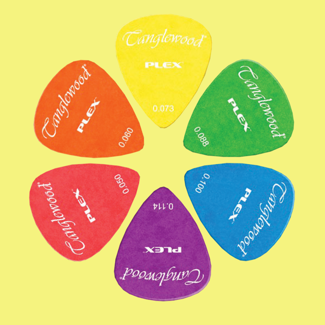 Tanglewood Plex Guitar Picks (Pack of 12) Size - .100 Blue