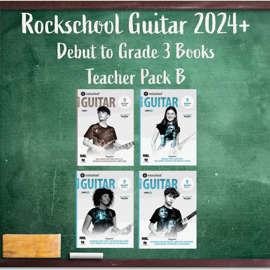 Rockschool Guitar 2024+ - Teacher Bundle B (Debut to Grade 3 Books)
