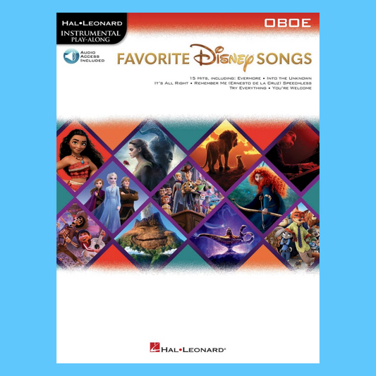 Favorite Disney Songs For Oboe - Play Along Book/Ola