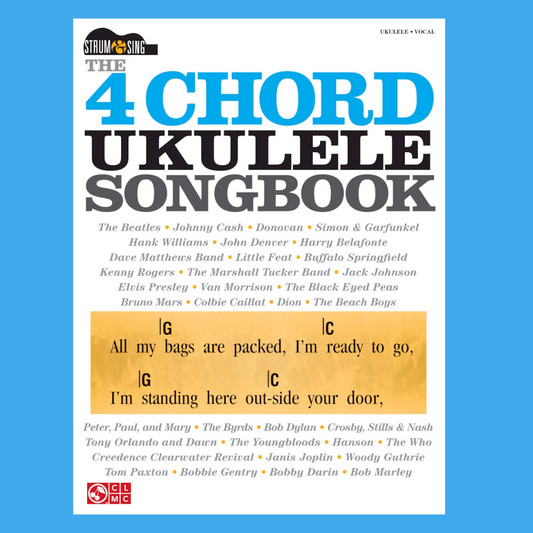 4 Chord Ukulele Songbook Strum & Sing Book (58 Songs)