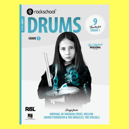 Rockschool Drums Grade 1 Book (2024+) New Edition