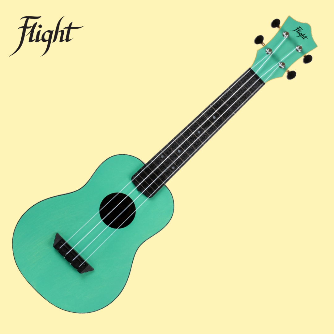 Flight TUC-35 Light Blue Travel Concert Ukulele with Gig Bag