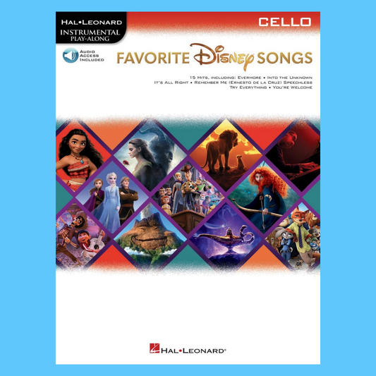 Favorite Disney Songs For Cello - Play Along Book/Ola