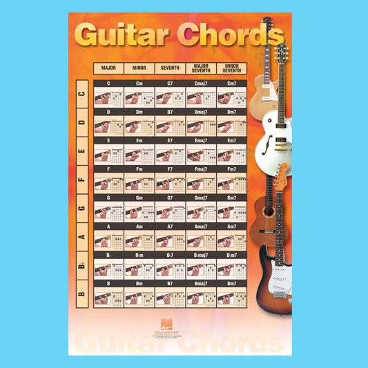 Guitar Chords Wall Chart - (22 inch x 34 inch)
