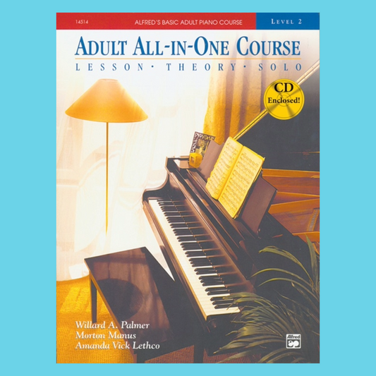 Alfred's Basic Adult All-in-One Piano Course - Book 2 (Book and Cd)
