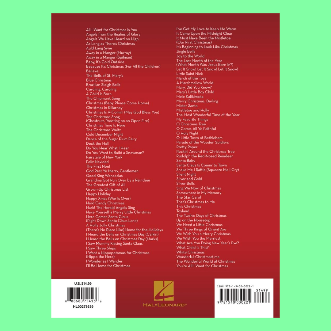 101 Christmas Songs For Alto Saxophone Book