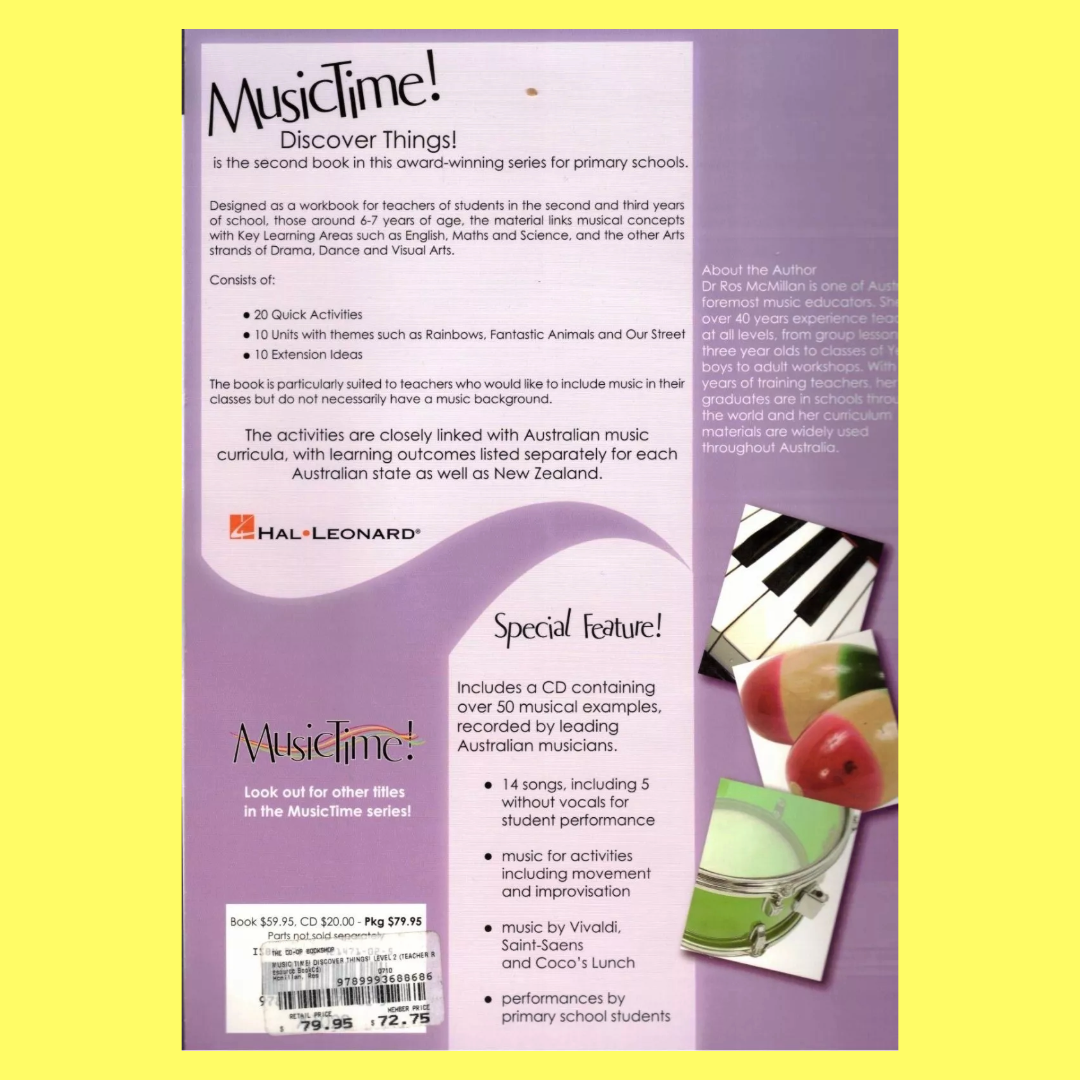 Musictime - Discover Things Level 2 Teacher Book/Cd