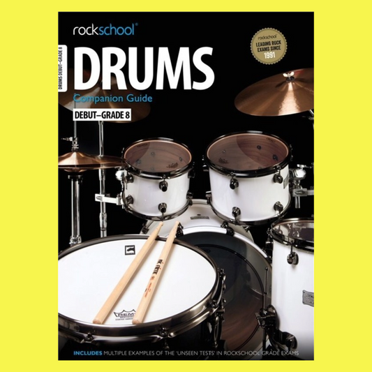 Rockschool Drums Companion Guide Book/Cd (Debut to Grade 8)