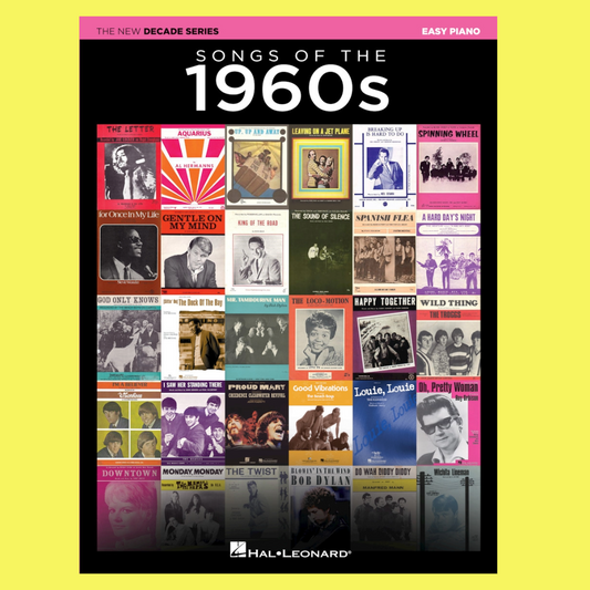 100 Hit Songs Of The 1960's - New Decade Series Easy Piano Book