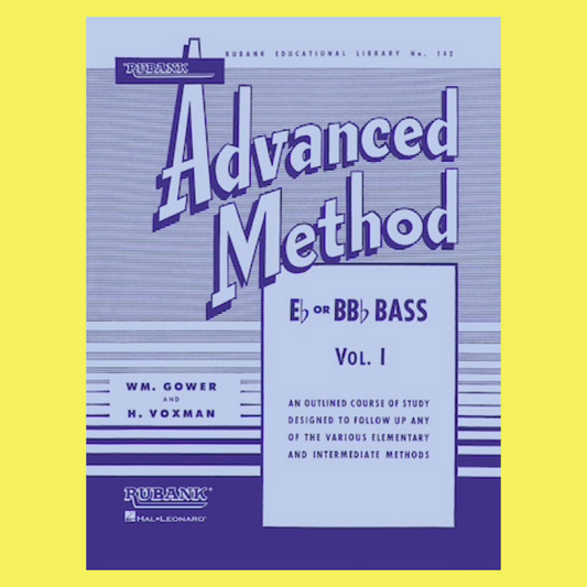 Rubank Advanced Method - For Eb and Bb Flat Tuba Bass Clef Volume 1 Book