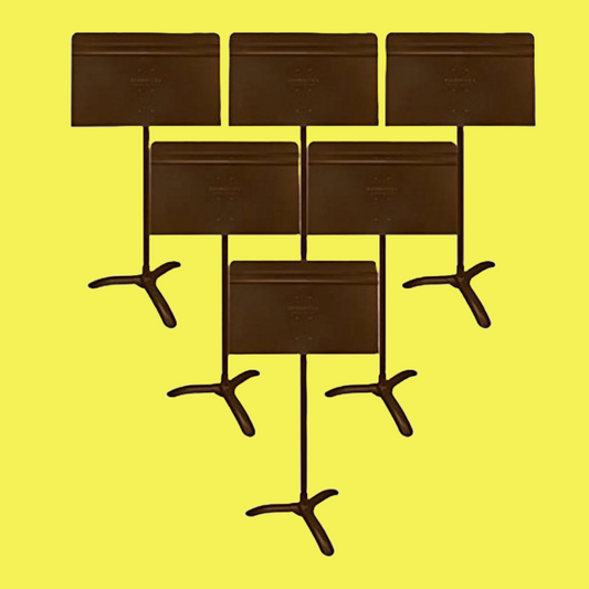 Manhasset Symphony Music Stand - Brown 6 Stand Pack