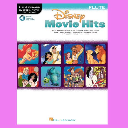 Disney Movie Hits For Flute Play Along Book/Ola