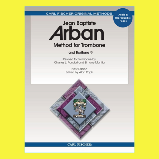 Arban - Method For Trombone B.C Spiral Bound Book/Ola (New Edition)