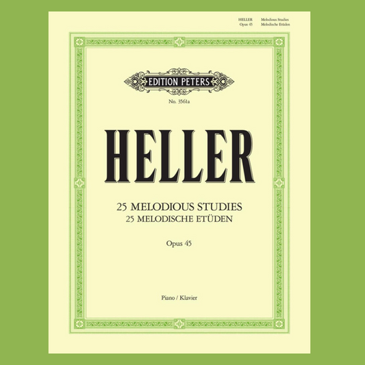 Stephen Heller - 25 Melodious Studies Op 45 For Piano Solo Book